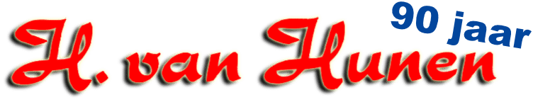 Logo H. van Hunen 90 jaar