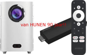 Strong Q1 HD beamer Mini + LEAP-UNA android tv